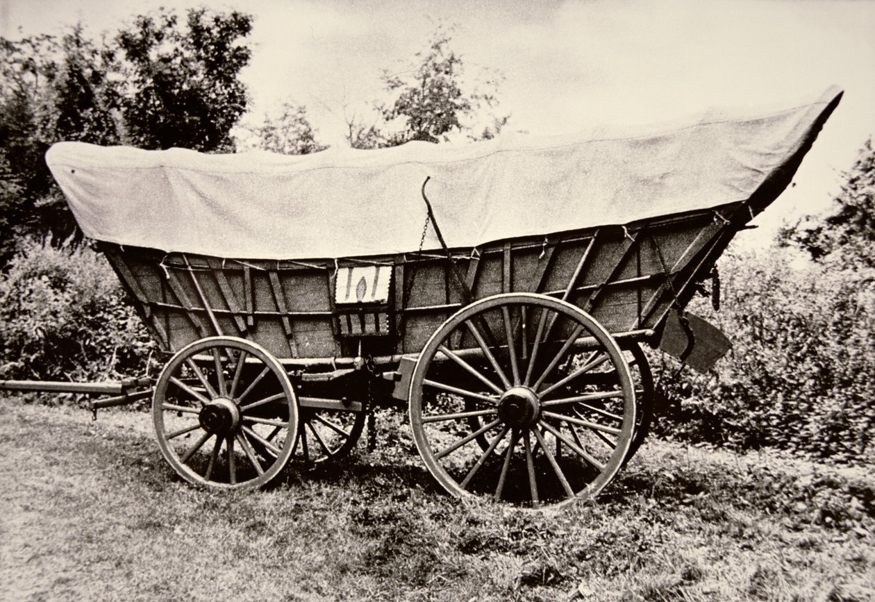The Prairie Schooner (s/hvitt bilde) av American Photographer