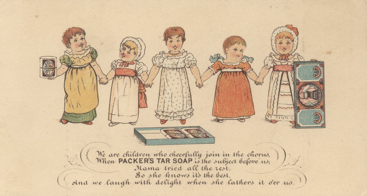 Annonse for Packers Tar Soap, ca. 1880 av American School