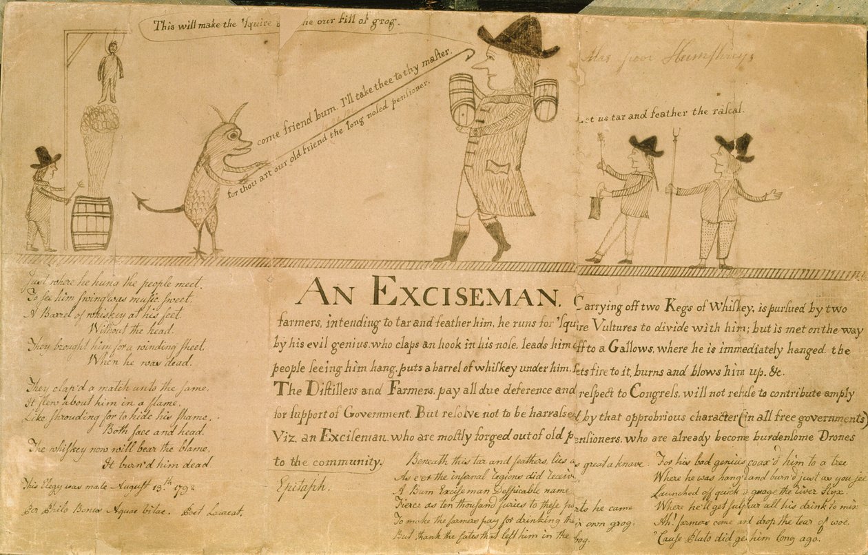 An Exciseman, ca. 1790 (tegning) av American School