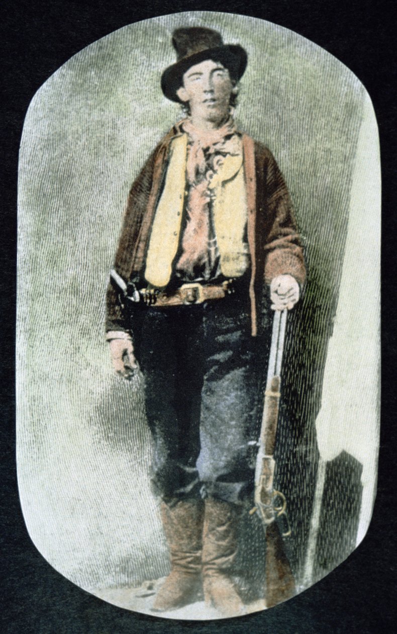Billy the Kid (farget gravering) av American School