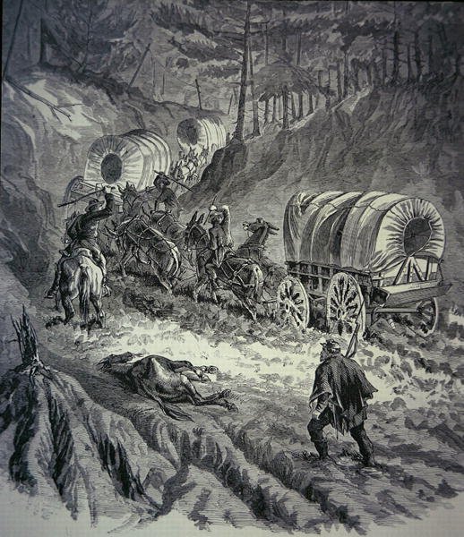 Federal Bagasjetog (litho) av American School
