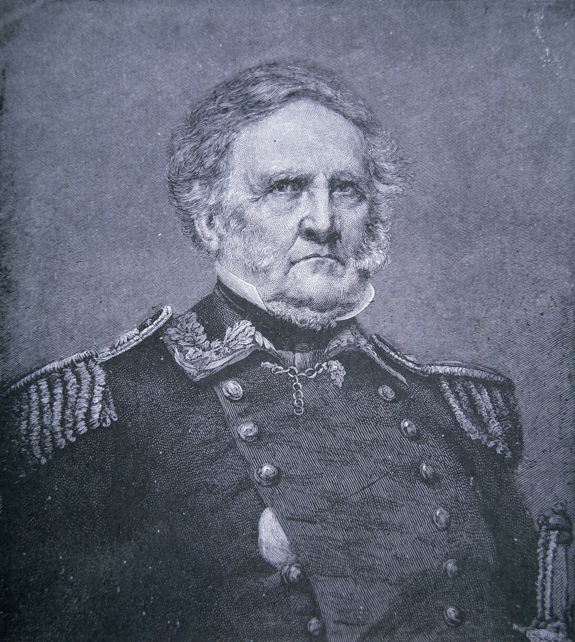General Winfield Scott (1786-1866) (gravering) av American School