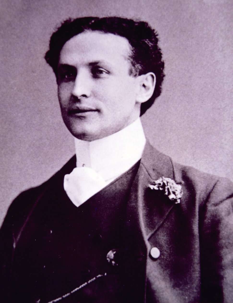 Harry Houdini (s/hvitt bilde) av American School