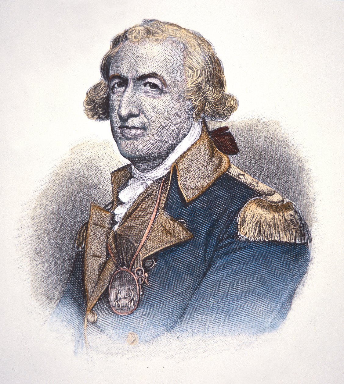 Horatio Gates (farget gravering) av American School