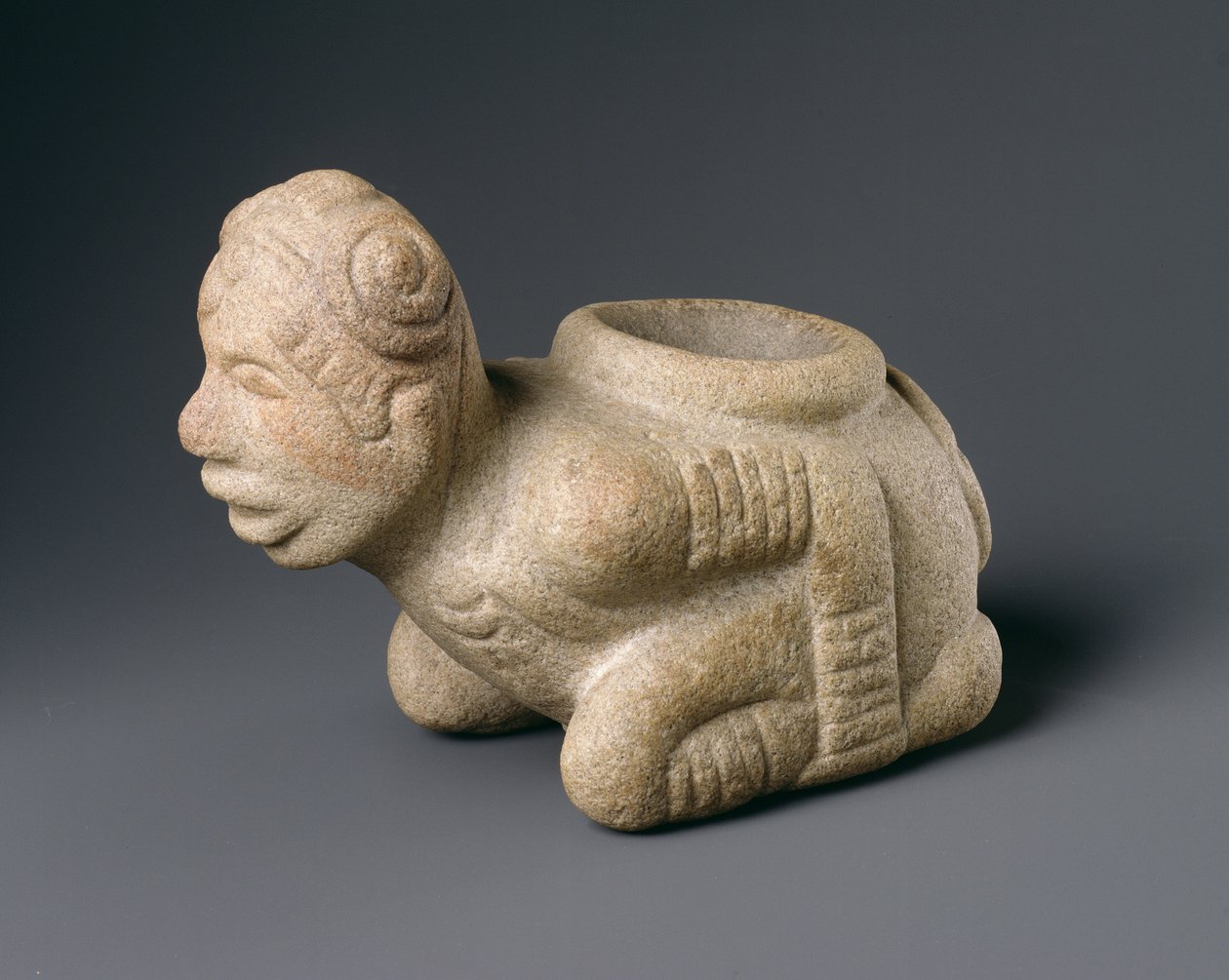 Kneeling Prisoner Effigy Pipe, fra Mississippi av American School