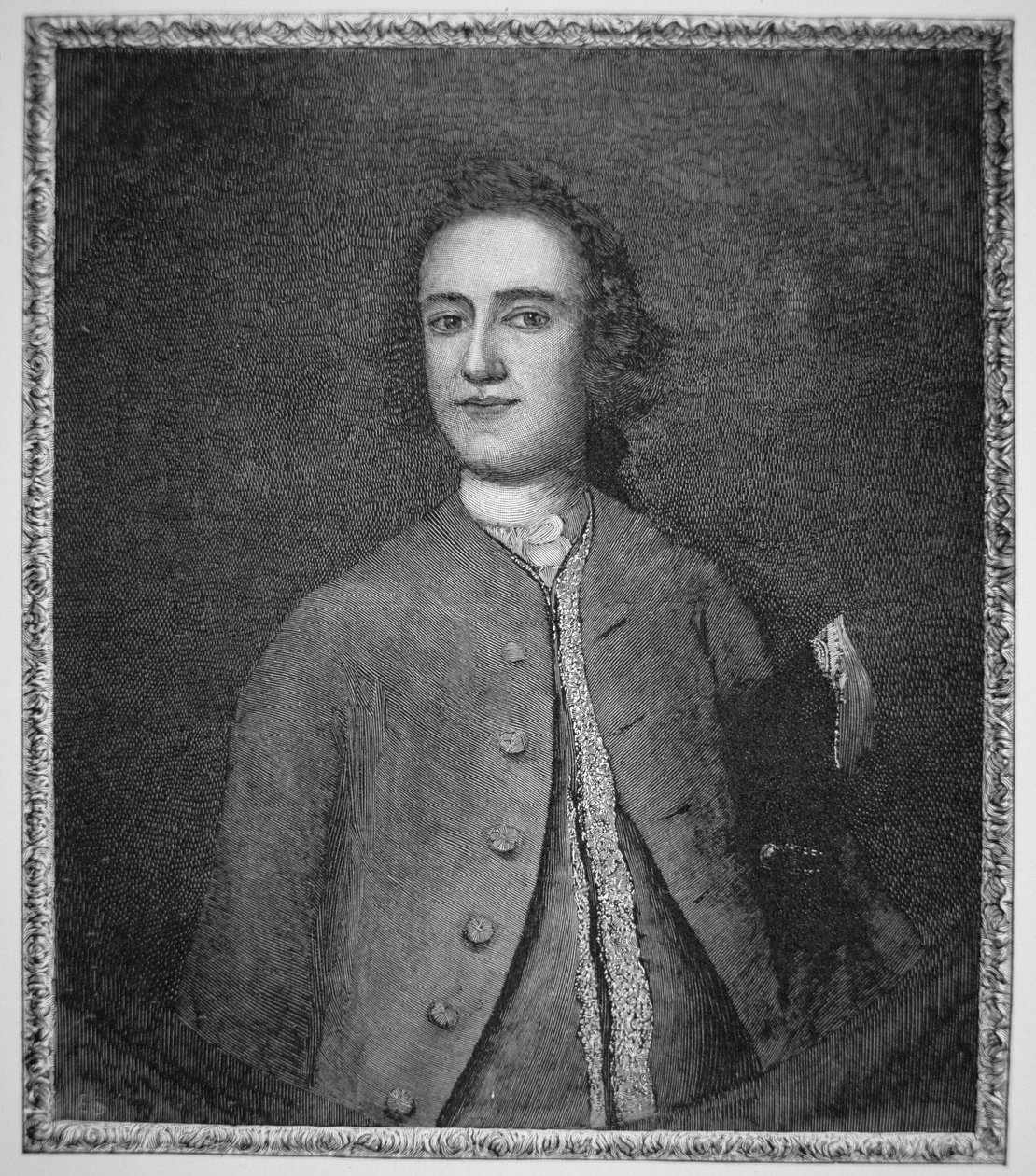 Lawrence Washington (1718–52) (litho) av American School