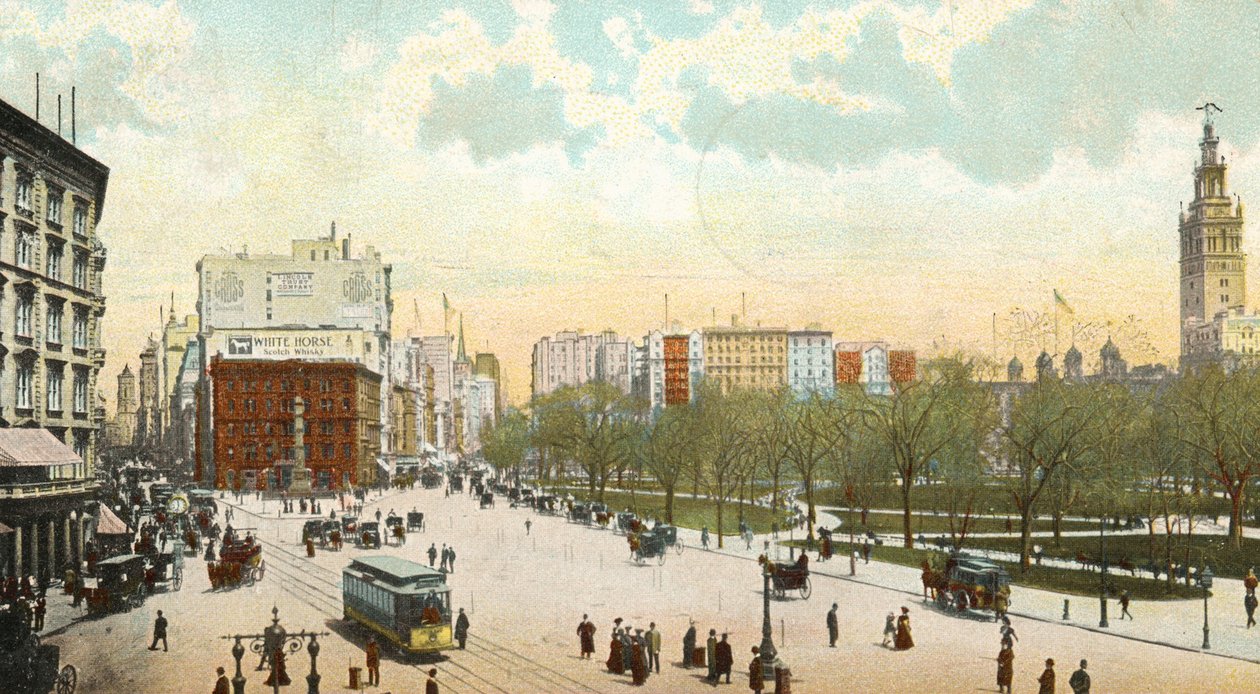 Madison Square, New York, 1906 av American School