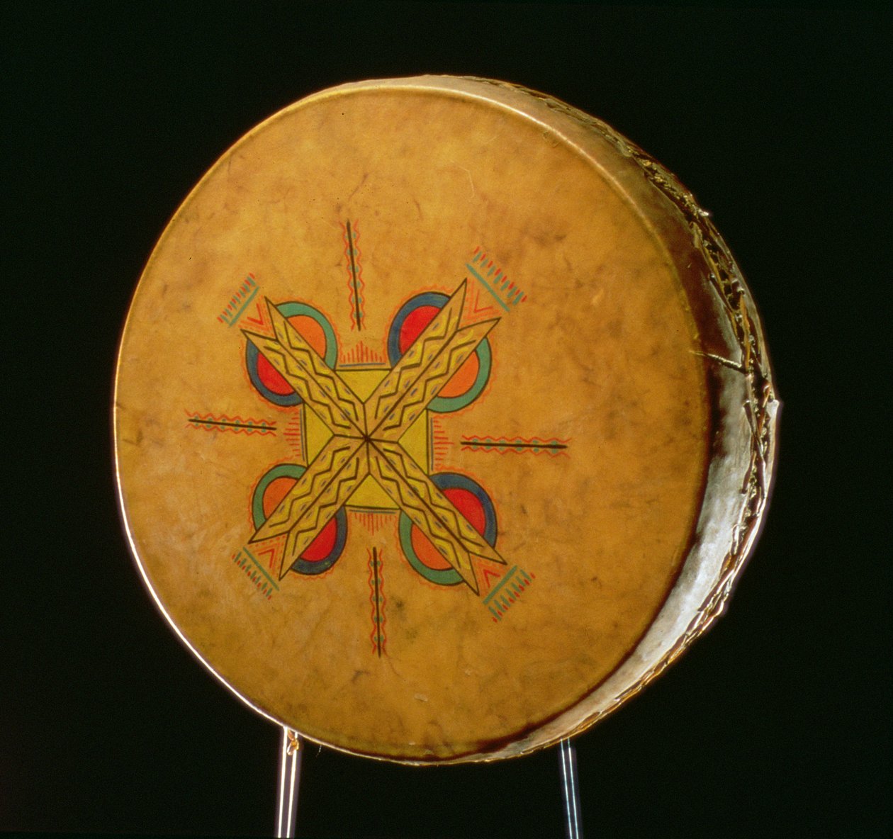 Osage tromme, fra Oklahoma (bøffelskinn) av American School