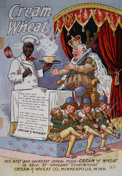 Plakat som annonserer "Cream of Wheat" frokostblanding av American School
