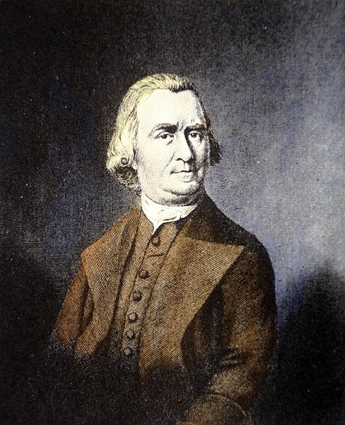 Samuel Adams (farge litho) av American School