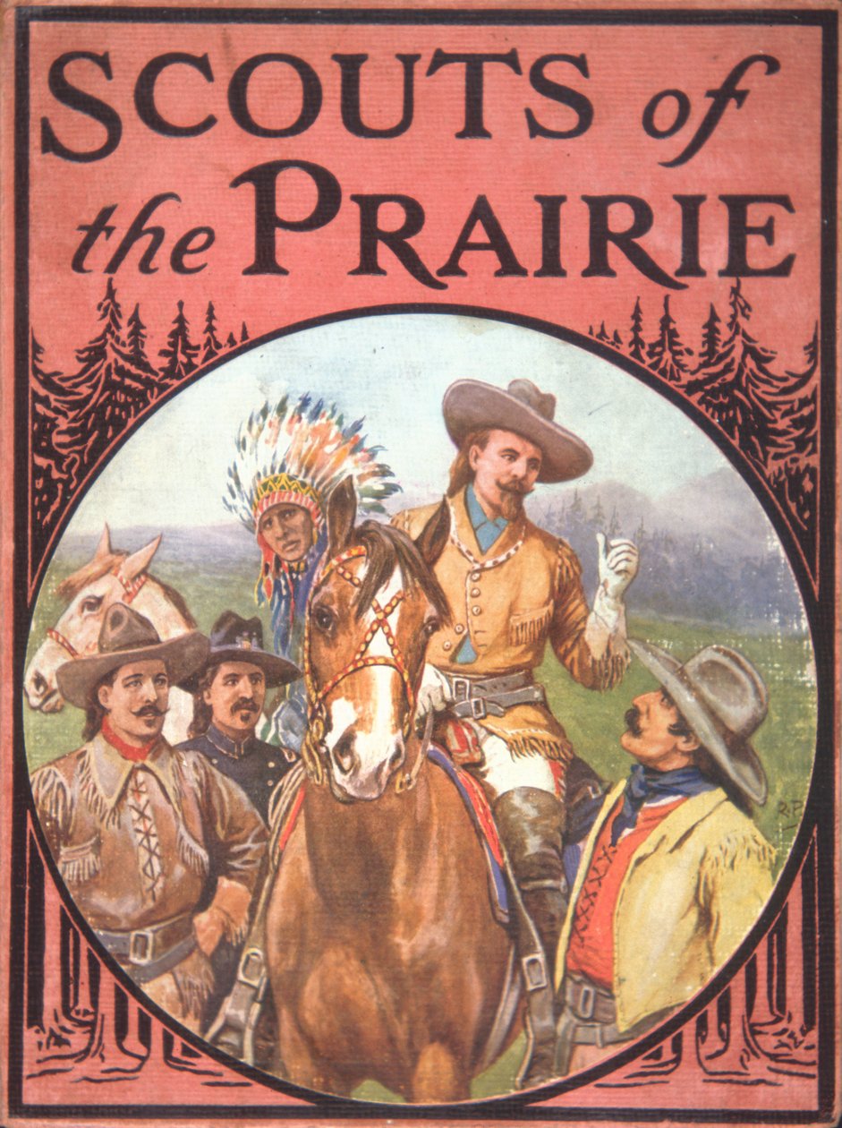 Scouts of the Prairie, ca. 1900 (farge litho) av American School