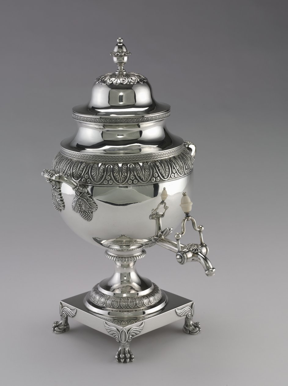 Te-urne, produsert av Harvey Lewis, 1811-25 av American School