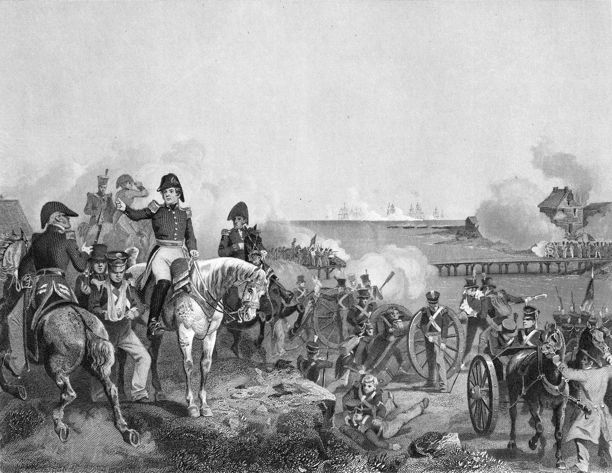 Slaget ved Plattsburgh i 1814 av American School