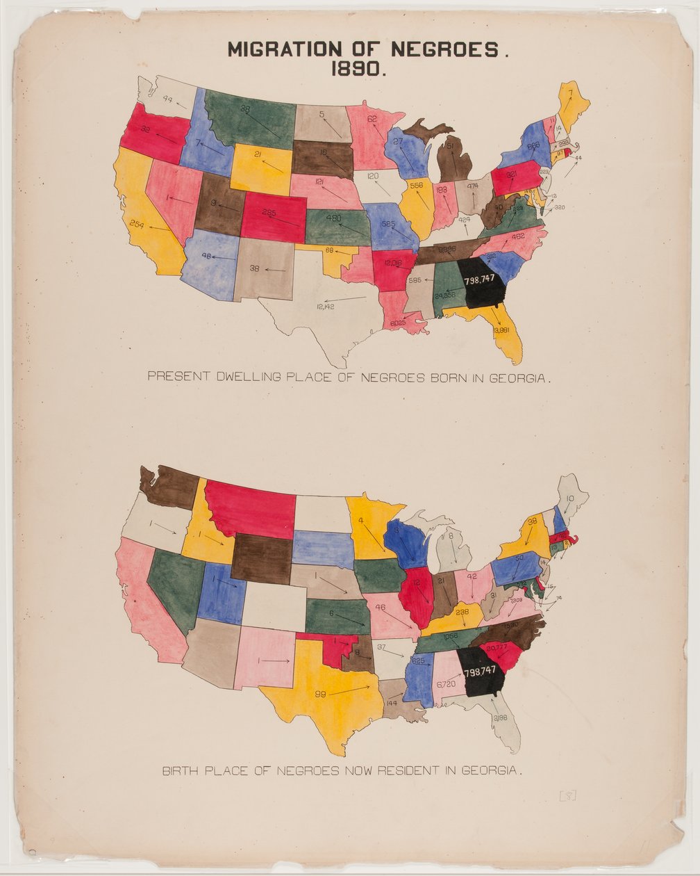 "[The Georgia Negro] Migration of Negroes" av American School