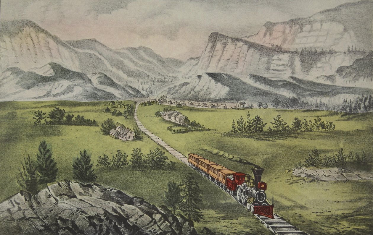 The Great West, pub. 1870, Currier & Ives av American School