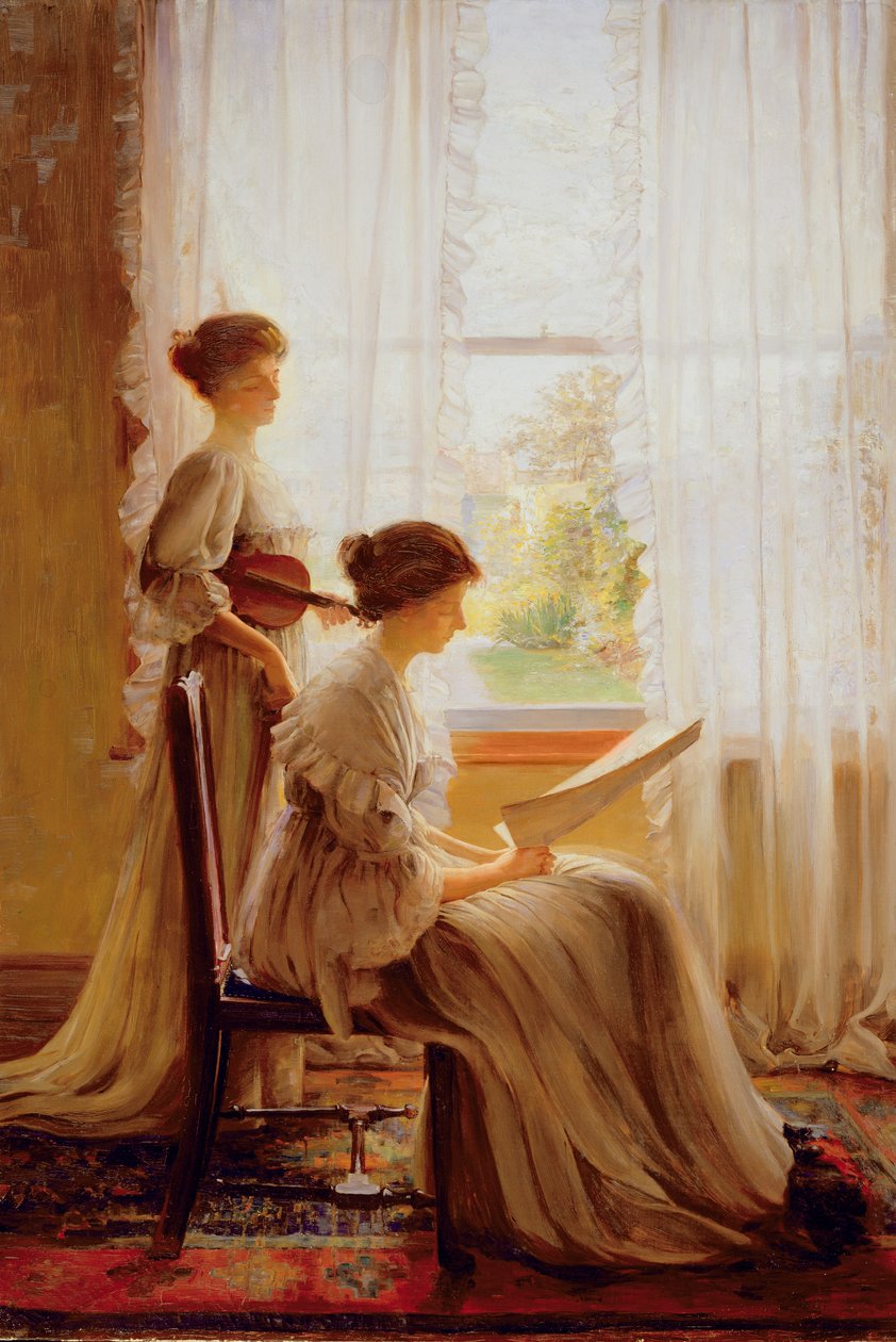 Musikktimen, ca. 1890 av American School