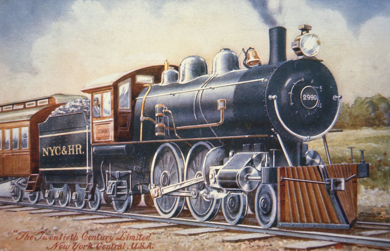 The Twentieth Century Limited, ca. 1920 (litho-farge) av American School