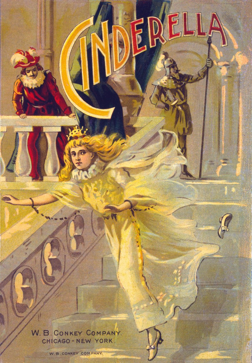 Teaterplakat for Askepott (Askepott). av American School