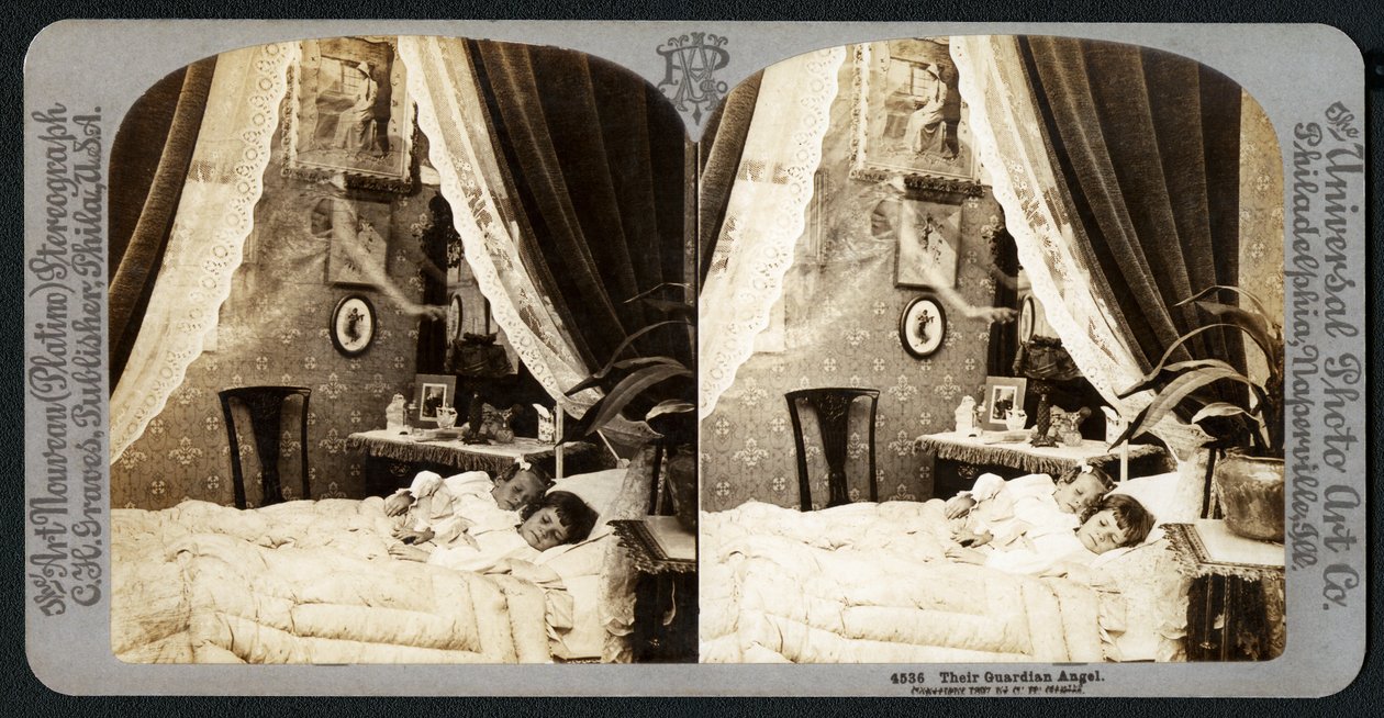 Deres skytsengel, 1897 (stereograf) av American School