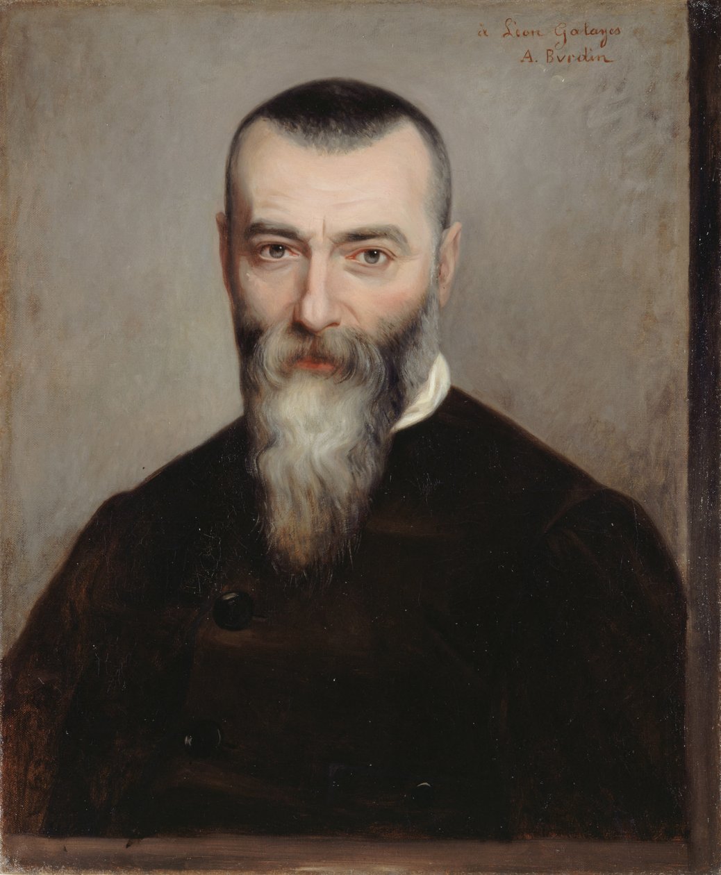 Portrett av Alphonse Karr 1808-1890, 1865. av Amélie Burdin