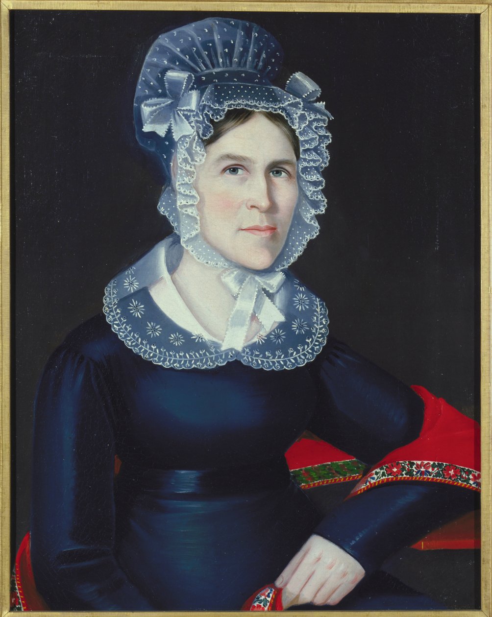 Hannah Bull Thompson, 1824 av Ammi Phillips