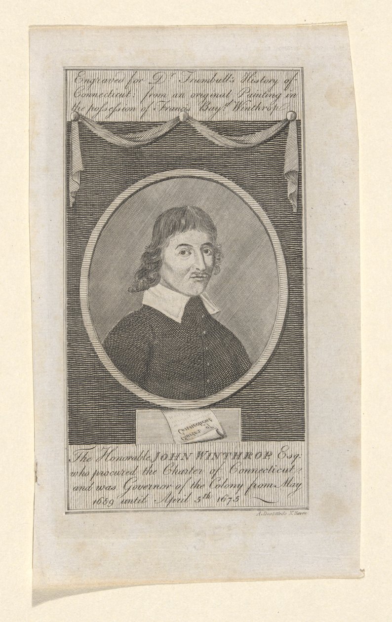 Portrett av John Winthrop av Amos Doolittle