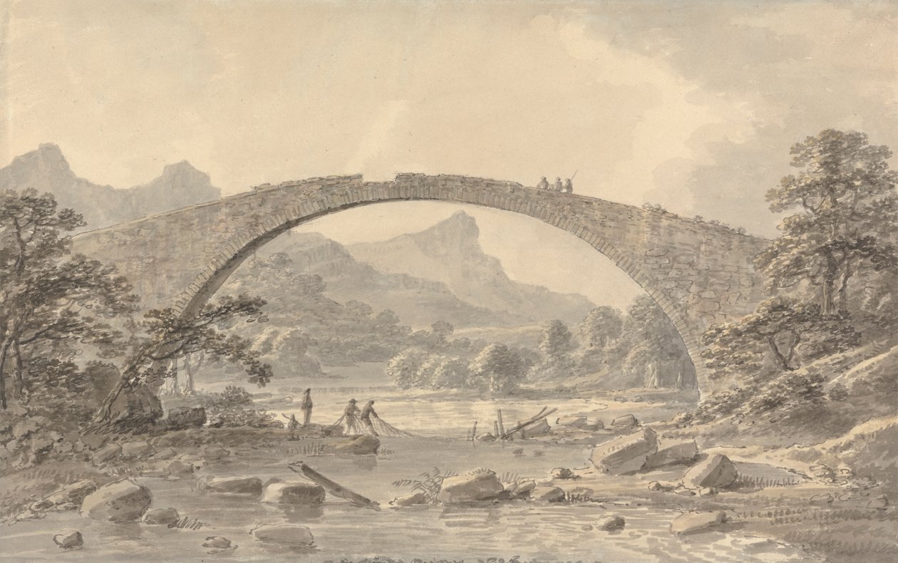 Pont Newydd nær Dolgelly av Amos Green