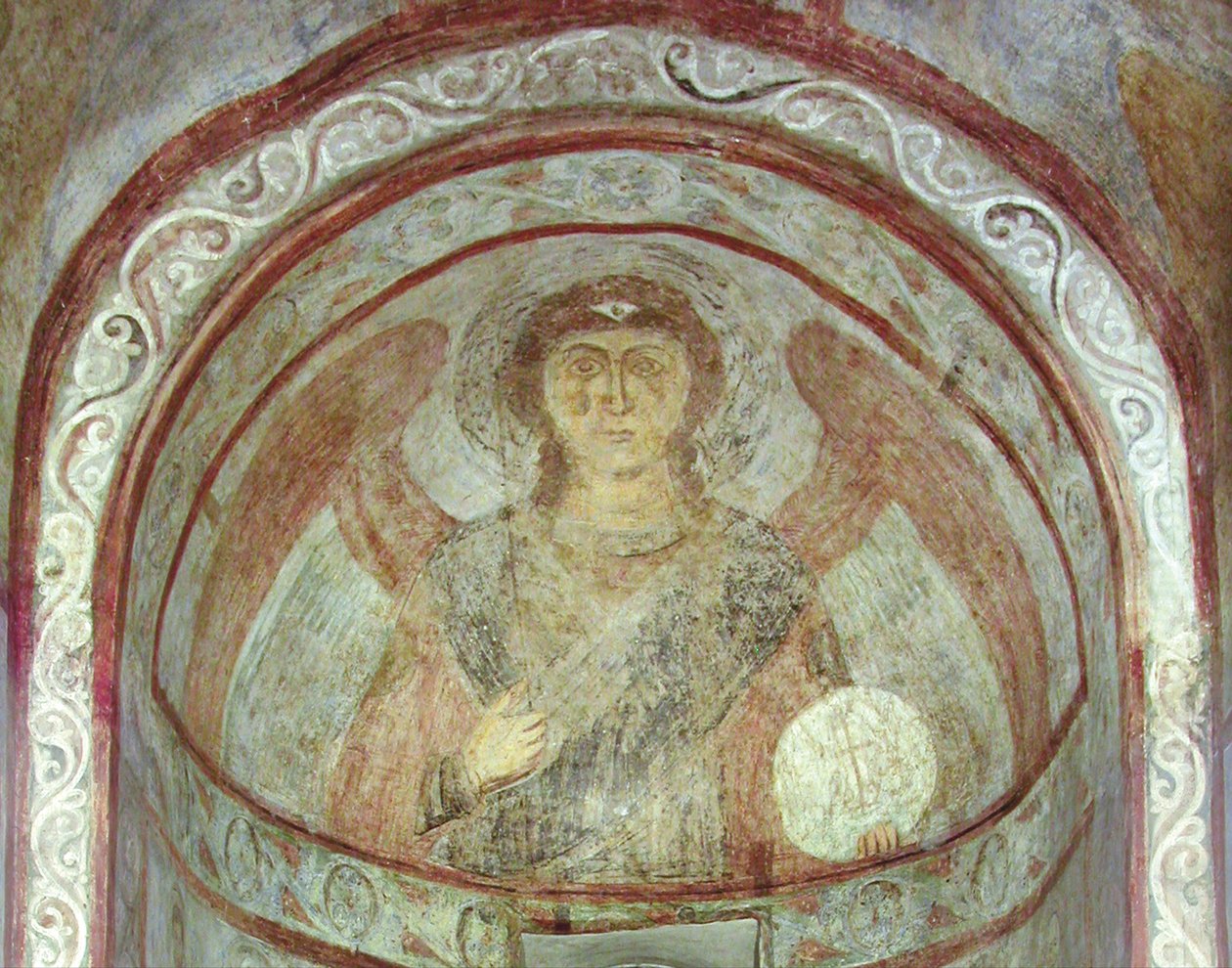 Erkeengelen Mikael av Ancient Russian frescos
