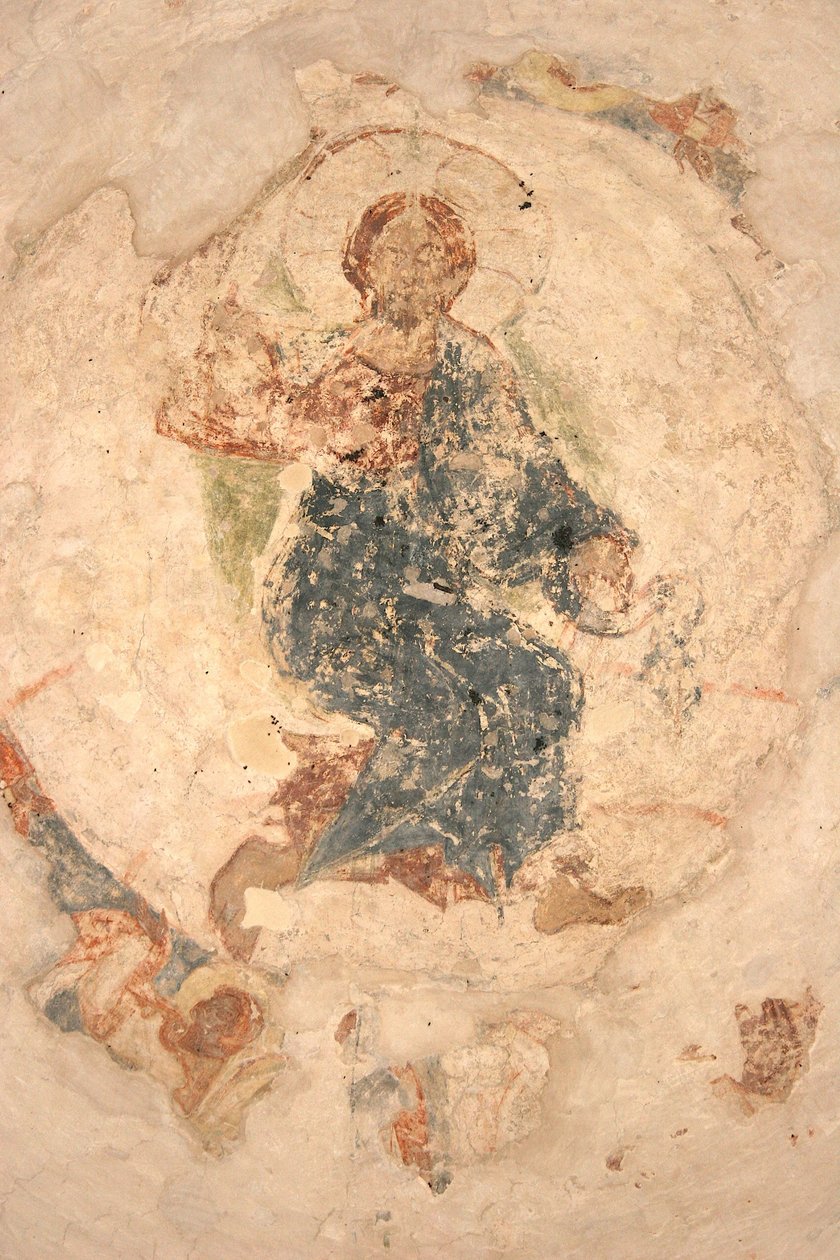 Kristi himmelfart, 1313 av Ancient Russian frescos