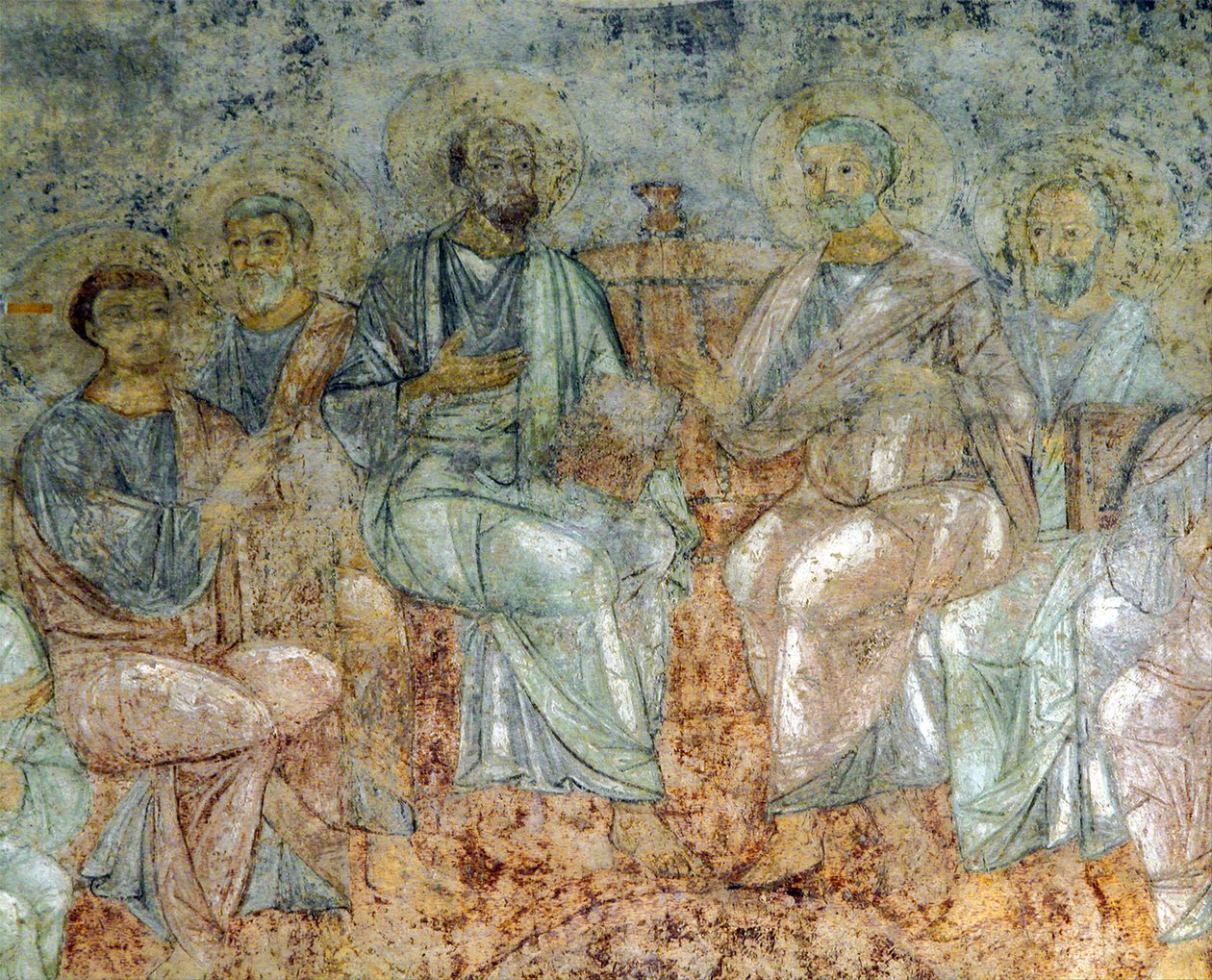 Den Hellige Ånds nedstigning av Ancient Russian frescos