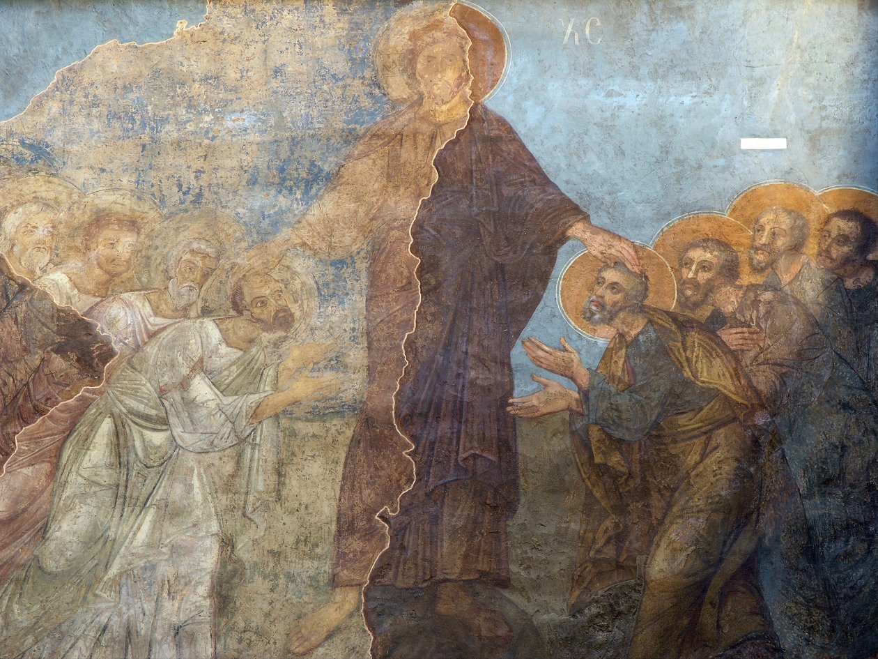 Pinsen av Ancient Russian frescos