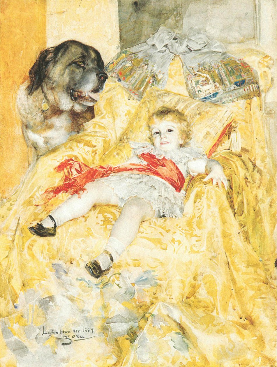 Gutter Falbe av Anders Leonard Zorn