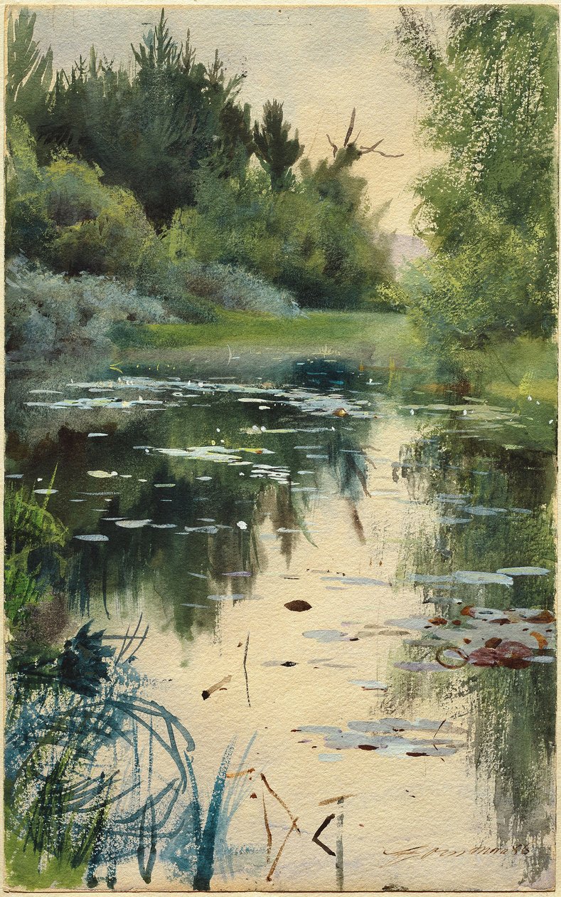 Landskapsstudie av Mora av Anders Leonard Zorn