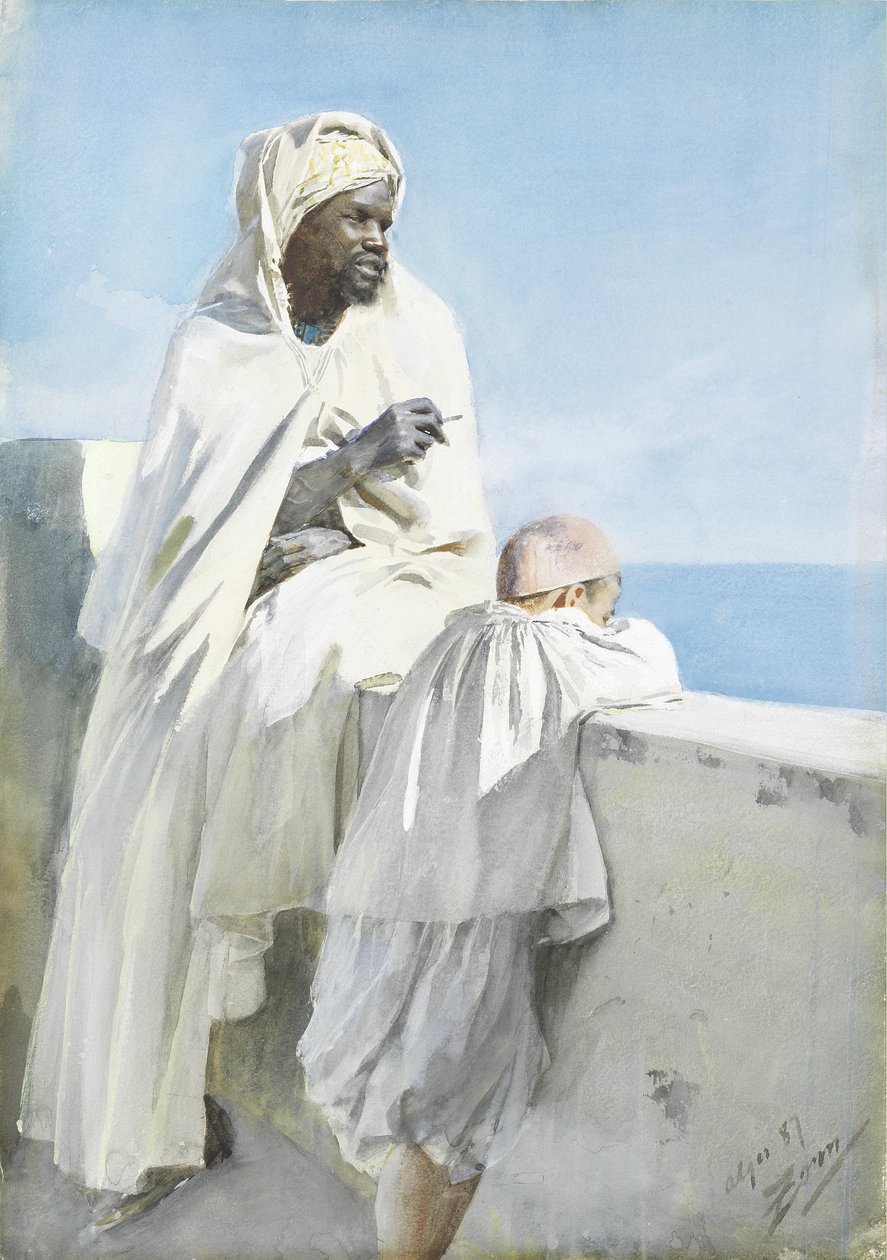 Mann og gutt i Alger av Anders Leonard Zorn