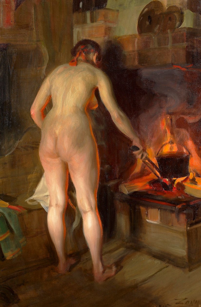 Potetkokeren av Anders Leonard Zorn