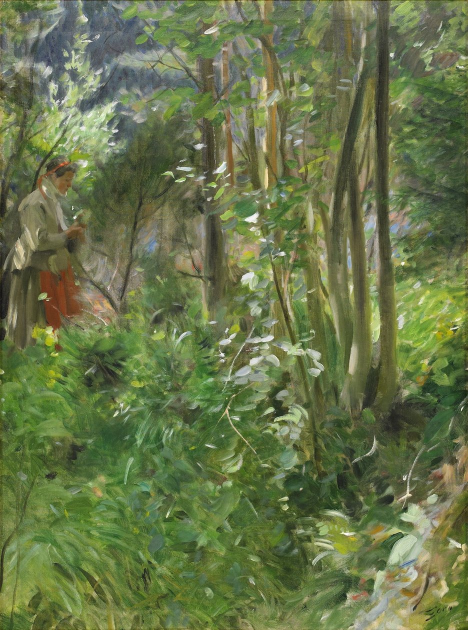 Sol i skogen av Anders Leonard Zorn