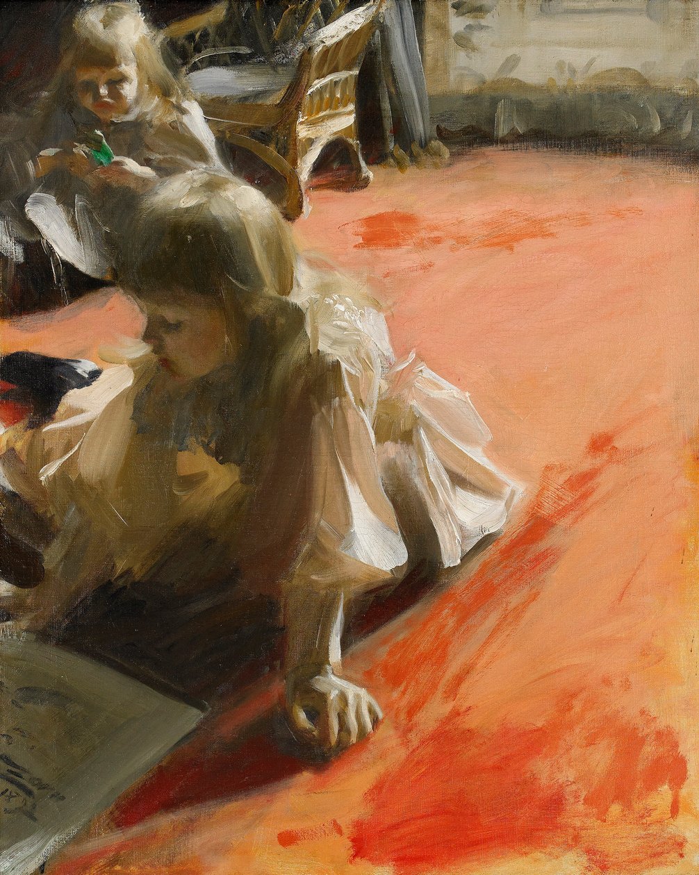 Et portrett av døtrene til Ramon Subercaseaux av Anders Leonard Zorn