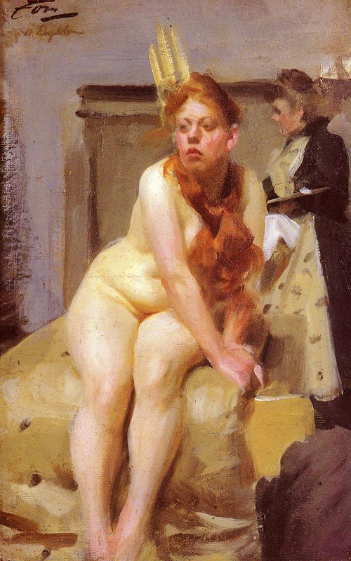 I AteljenIn the Studio av Anders Leonard Zorn