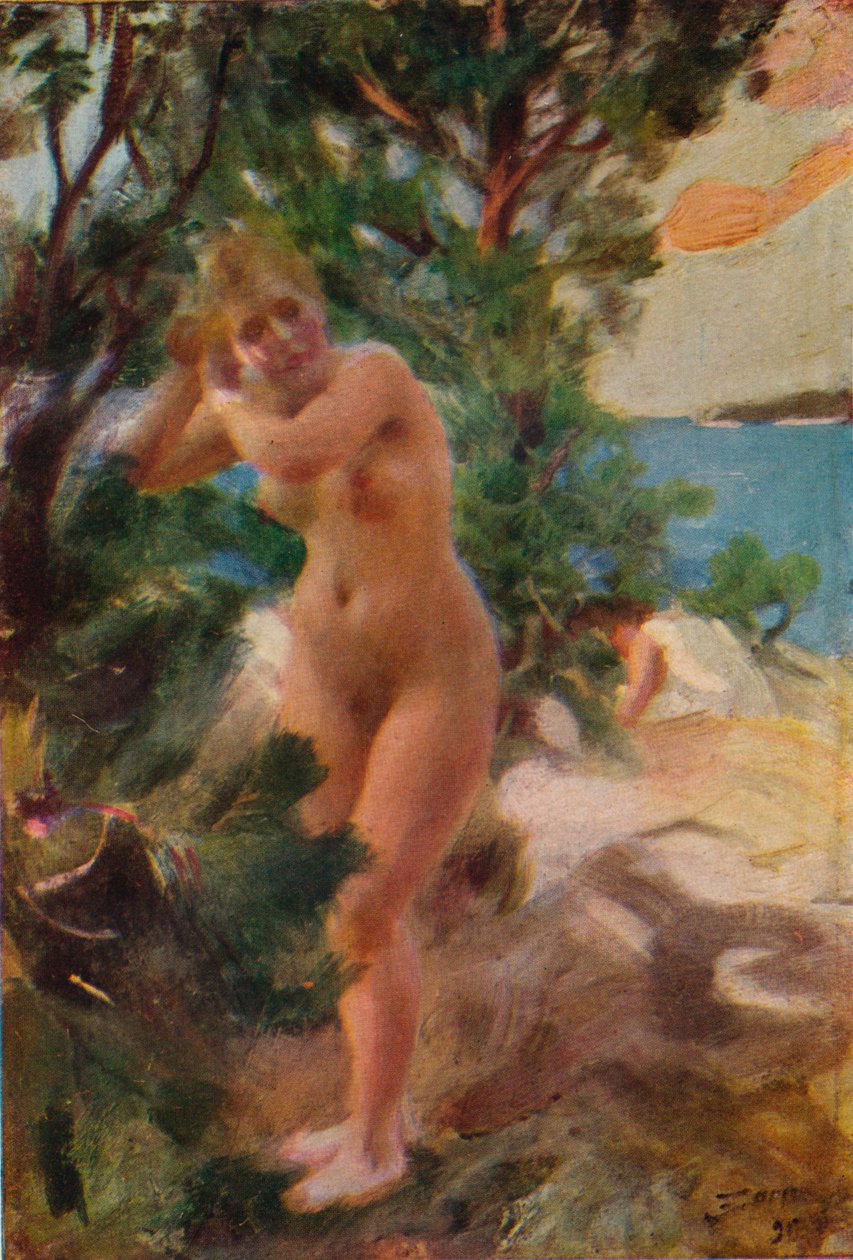 Etter badet, 1895 av Anders Leonard Zorn