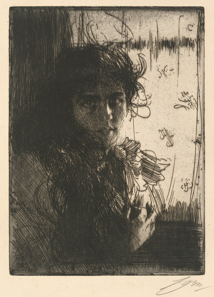 En irsk jente, 1894. av Anders Leonard Zorn