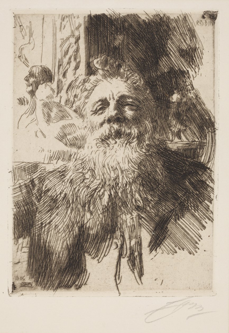 Auguste Rodin av Anders Leonard Zorn