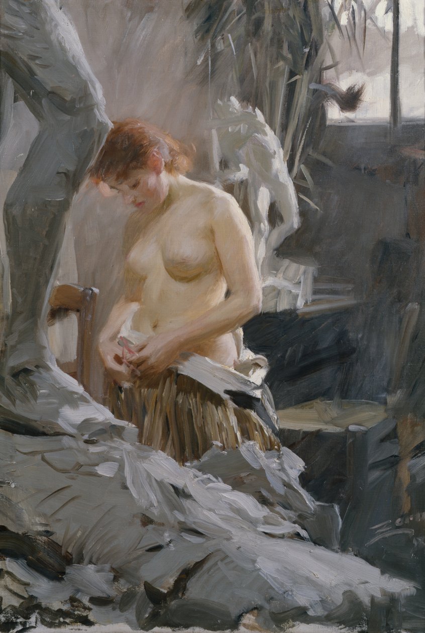 I Wickstroms studio av Anders Leonard Zorn
