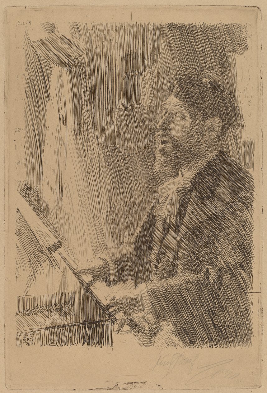 J.B. Faure, 1891. av Anders Leonard Zorn