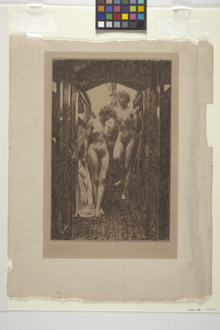 Le Cabine (etsing) av Anders Leonard Zorn