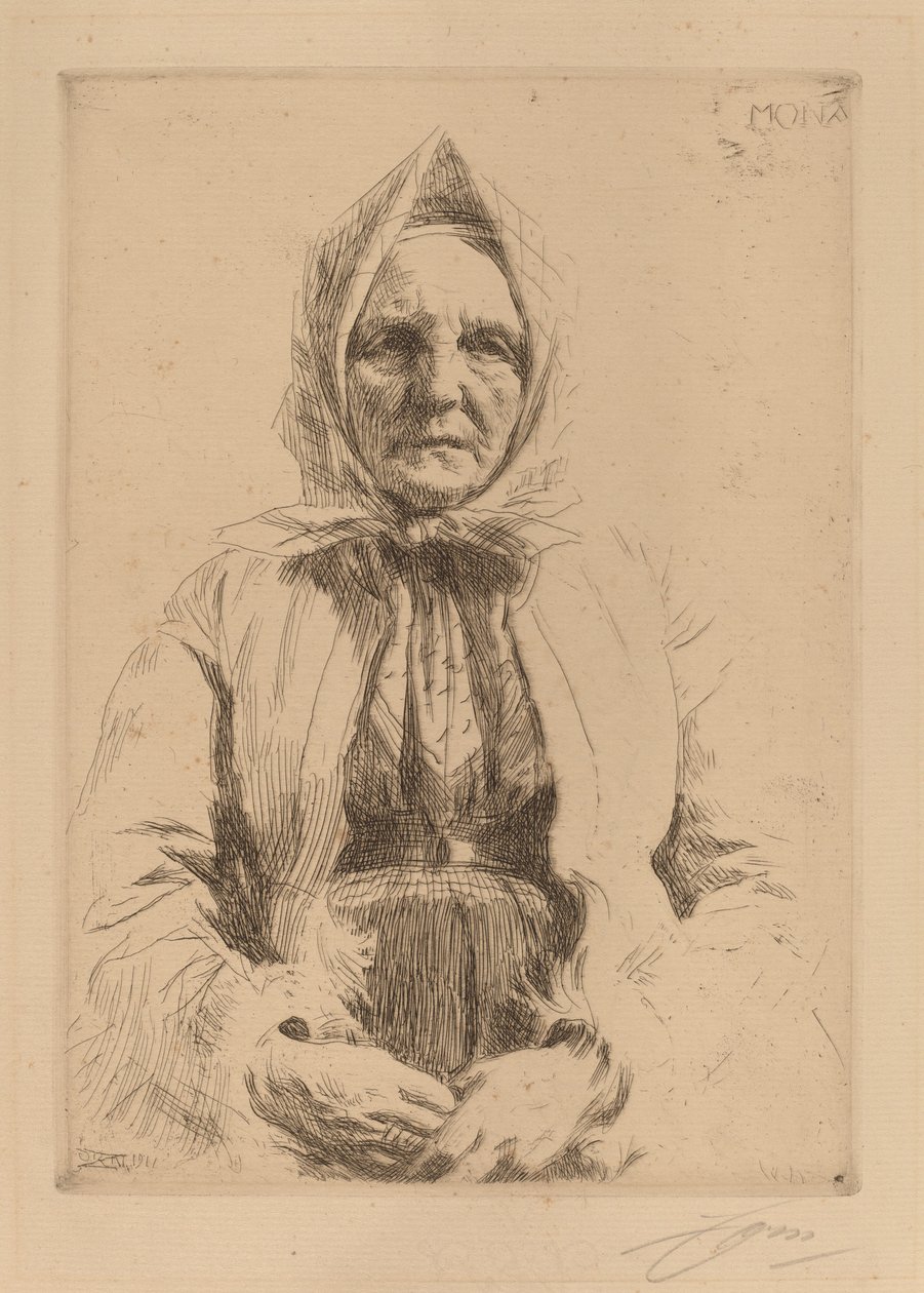 Mona, 1911. av Anders Leonard Zorn