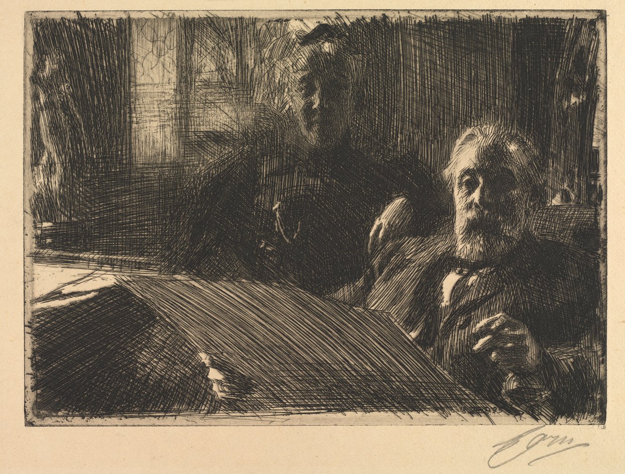 Herr og fru Fürstenberg, 1895. av Anders Leonard Zorn