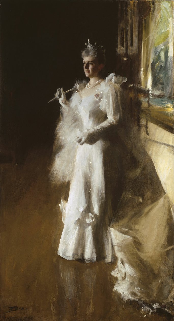 Fru Potter Palmer, 1893. av Anders Leonard Zorn