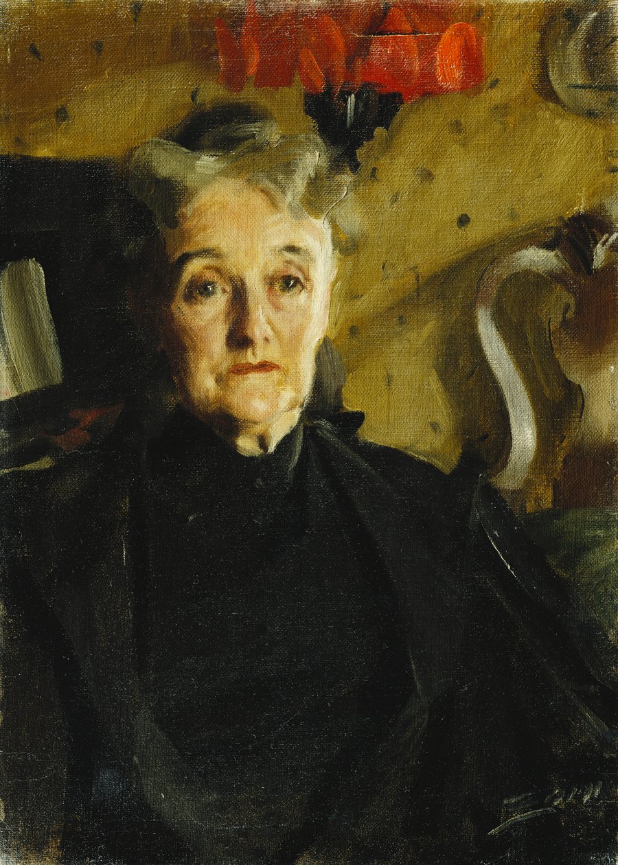 Portrett av fru Hallowell, av Anders Leonard Zorn