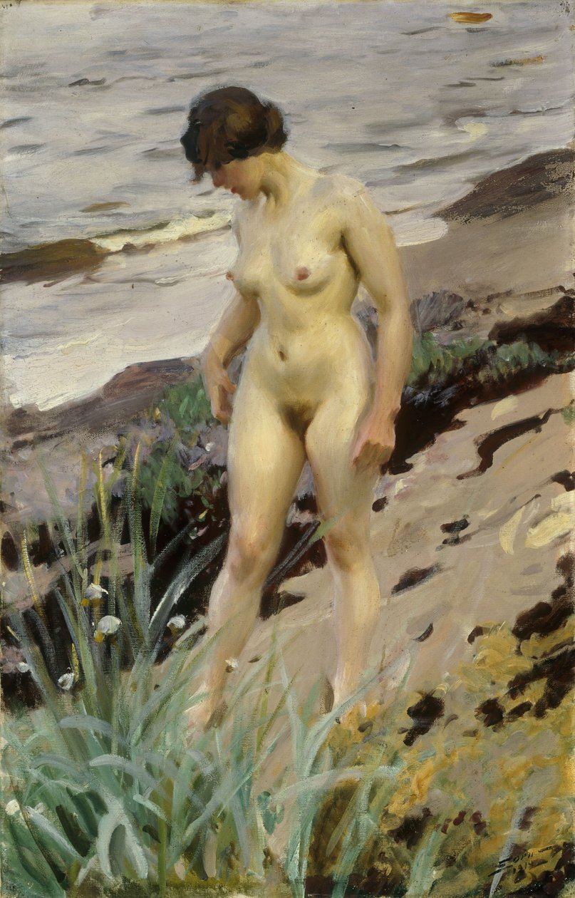 Sandhamnsstudiet, 1914 av Anders Leonard Zorn