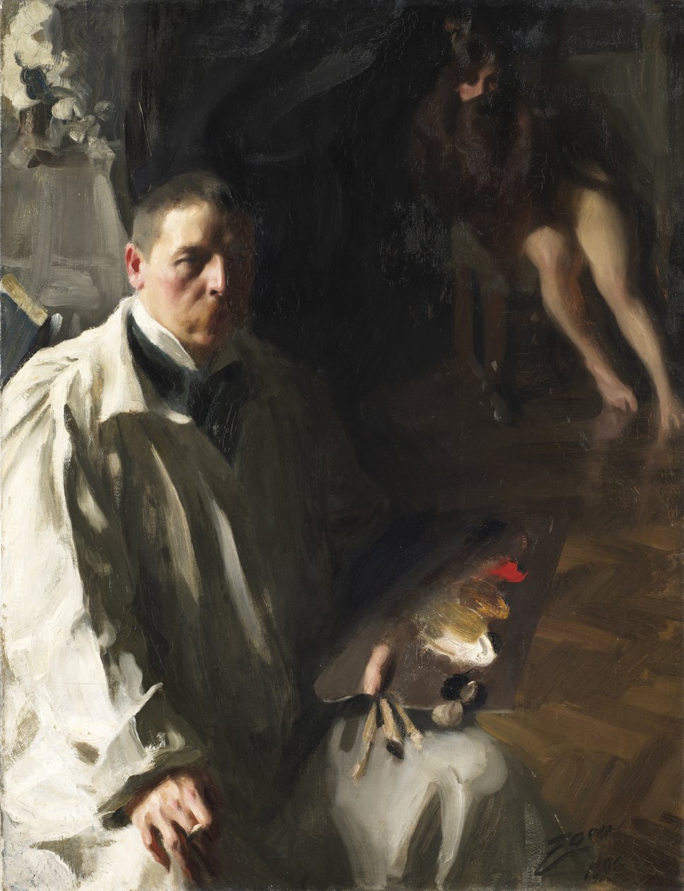Selvportrett, 1896 av Anders Leonard Zorn